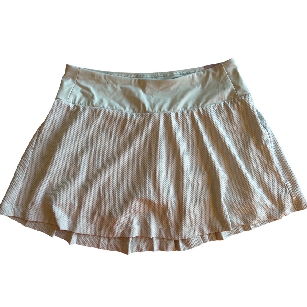 Calia‎ Womens Honeycomb Pleat Back Skort Blue Shell High Rise Golf XXL WCG17026